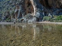 Rock Walls in a Canyon in Majorca, Spain