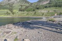 Rocky Mountain Wilderness: A Serene Lake in the Valley