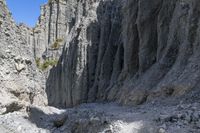 Rugged Canyon Landscape with Clear Sky