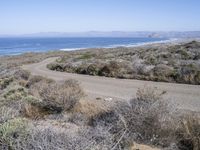 Rugged Coastal Road in Montaña de Oro State Park, California, USA