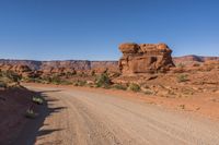 Rugged Dirt Road in a Desert National Park