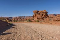 Rugged Dirt Road in a Desert National Park