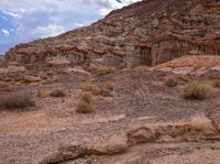 Rugged Landscape of California with Mountain Formation and Cloudy Sky