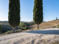 Rugged Landscapes of Tuscany with Clear Sky, Sand Street 001