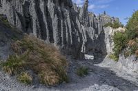 Rugged Mountain Landscape with Low Dirt Road