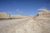 Rugged Mountain Landscape in Spain: Bardenas Reales