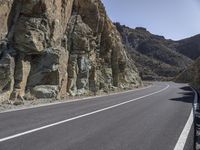 Rugged Mountain Pass in Tenerife, Spain