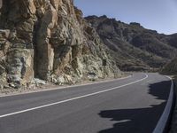 Rugged Mountain Pass in Tenerife, Spain