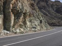 Rugged Mountain Pass in Tenerife, Spain