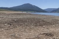 Rugged Mountain Range Landscape at Taylor Park Reservoir, Colorado, USA