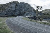 Rugged Mountain Road Bridge over River 002