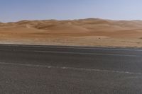 Rugged Mountains and Clear Sky: Liwa Desert in UAE
