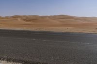 Rugged Mountains and Clear Sky: Liwa Desert in UAE
