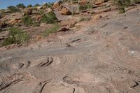 Rugged Red Rock Landscape in Moab Rim, Utah