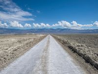 Rugged Road in California Desert Landscape