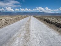 Rugged Road in California Desert Landscape