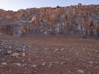 Rugged Road in the Mountain Landscape: A Quarry Adventure