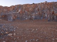 Rugged Road in the Mountain Landscape: A Quarry Adventure