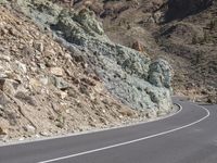 Rugged Road in Tenerife, Spain: Mountain Landscape 003