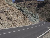 Rugged Road in Tenerife, Spain: Mountain Landscape 006