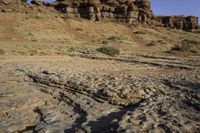 Rugged Terrain: A Rock Wall in Canyonlands, USA