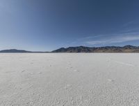 a person is running across the desert area while holding a frisbee in hand