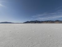 a person is running across the desert area while holding a frisbee in hand