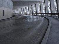 Rural Bridge in Winter Snow