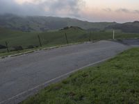 Rural California Dawn on Scenic Road