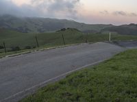 Rural California Dawn on Scenic Road