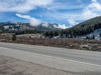 Rural Colorado Landscape: A Snowy Road Through Nature