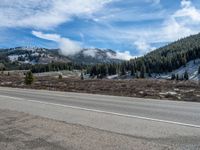 Rural Colorado Landscape: A Snowy Road Through Nature