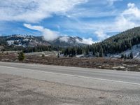 Rural Colorado Landscape: A Snowy Road Through Nature