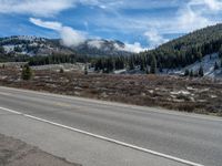 Rural Colorado Landscape: A Snowy Road Through Nature