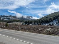 Rural Colorado Landscape: A Snowy Road Through Nature