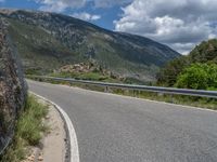 Rural Countryside: Asphalt Road in the Pyrenees