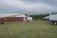 Rural Farm in Iowa: Bancroft under the Grey Sky