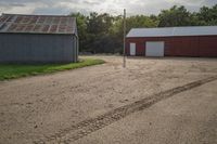 Rural Farmhouse in Iowa: Agriculture Field and Grey Sky