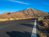 Rural Highlands of Tenerife: Asphalt Road Through Nature