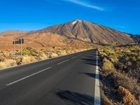 Rural Highlands of Tenerife: Asphalt Road Through Nature