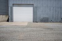 Rural Iowa Building with Open Space and Clear Sky