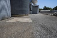 Rural Iowa Farm Architecture Under a Clear Sky