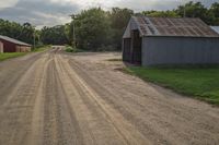 Rural Iowa Road: Fields under a Cloudy Sky