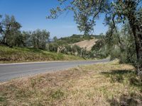 Rural Italian Countryside in Tuscany with Clear Sky