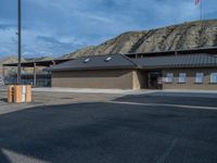 Rural Landscape with Asphalt Parking Lots in Utah