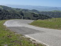Rural Landscape in California: Nature and Rolling Hills