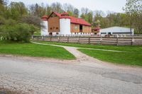 Rural Landscape with Cloudy Sky in Ontario, Canada