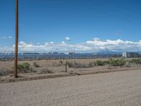 Rural Landscape in Colorado: Dirt Road to a Power Plant