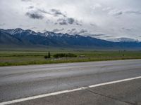 Rural Landscape in Colorado: A Road through Mountains and Nature