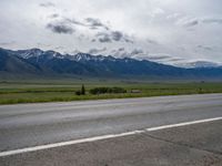 Rural Landscape in Colorado: A Road through Mountains and Nature